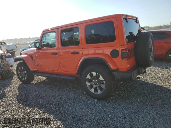 2023 Jeep Wrangler Sahara with VIN 1C4HJXEN4PW620113, listed as a Copart auction lot 50839455 with 34,777 mi miles and Salvage Title. Bid and sale history available at carsss.com. Image 2.