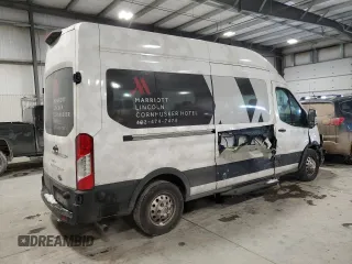 2022 Ford Transit with VIN 1FDAX9XG6NKA77311, listed as a Copart auction lot 45721065 with 94,100 mi miles and Salvage Title. Bid and sale history available at DreamBid. Image 3.