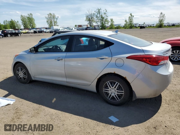 2013 Hyundai Elantra GLS with VIN 5NPDH4AE4DH262205, listed as a Copart auction lot 58466865 with 94,201 mi miles and Salvage title. Bid and sale history available at DreamBid. Image 2.