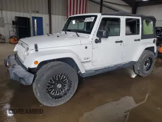 2017 Jeep Wrangler Unlimited Sahara z VIN 1C4BJWEG4HL701813, wystawiony jako Copart lot #60147255 z przebiegiem 49 924 mil mil oraz Szkoda całkowita • Salvage title. Historia ofert i sprzedaży dostępna na DreamBid. Obrazek 1.
