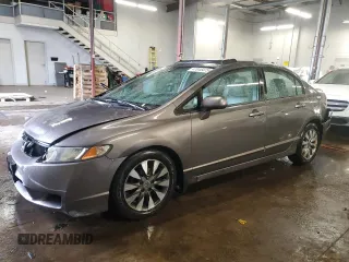 2011 Honda Civic EX-L with VIN 19XFA1F93BE008154, listed as a Copart auction lot 47046475 with 163,168 mi miles and Salvage Title. Bid and sale history available at DreamBid. Image 1.
