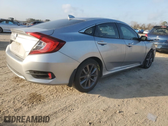 2019 Honda Civic Sedan EX with VIN JHMFC1F36KX003468, listed as a Copart auction lot 44352385 with 77,056 mi miles and Salvage Title. Bid and sale history available at carsss.com. Image 3.