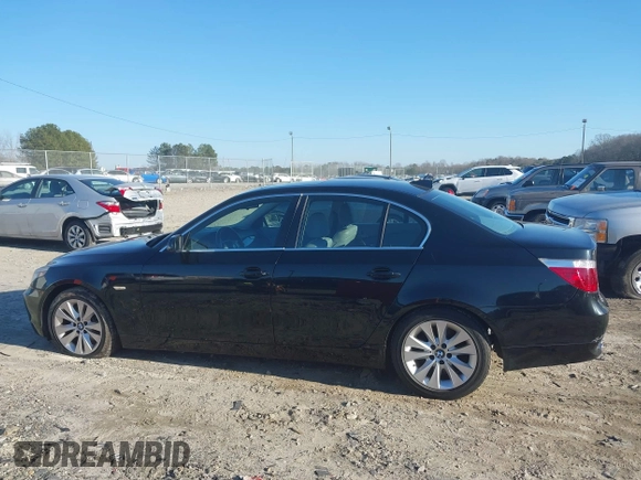 2005 BMW 5 Series 545i with VIN WBANB33515B089725, listed as a IAAI auction lot 41504335 with 117,657 mi miles and . Bid and sale history available at carsss.com. Image 14.