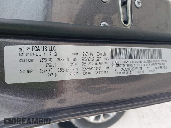 2019 Jeep Cherokee Latitude Plus с VIN 1C4PJMLX8KD255227, выставлен на аукционе IAAI как лот 41991235 с пробегом 104 879 миль миль и . История ставок и продаж доступна на DreamBid. Изображение 9.