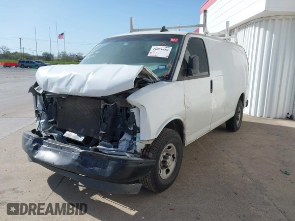 2020 Chevrolet Express Cargo with VIN 1GCWGAFP6L1275225, listed as a IAAI auction lot 41801450 with 122,683 mi miles and . Bid and sale history available at DreamBid. Image 22.