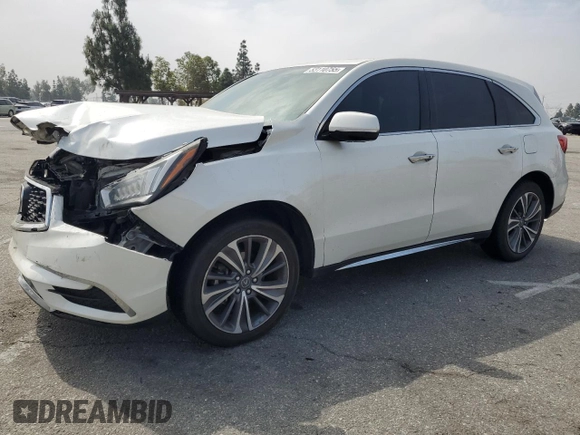 2019 Acura MDX Technology z VIN 5J8YD3H58KL007208, wystawiony jako Copart lot #53110755 z przebiegiem 85 206 mil mil oraz Szkoda całkowita • Salvage title. Historia ofert i sprzedaży dostępna na DreamBid. Obrazek 1.