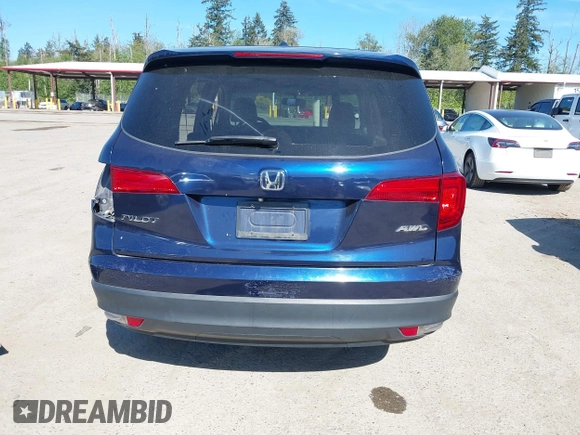 2016 Honda Pilot EX-L with VIN 5FNYF6H55GB078192, listed as a IAAI auction lot 42190161 with 134,361 mi miles and . Bid and sale history available at DreamBid. Image 17.