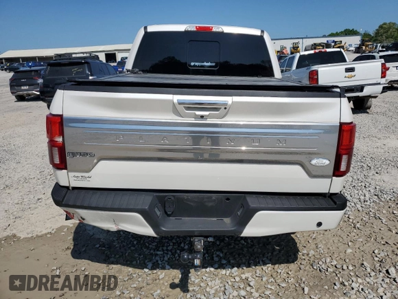 2018 Ford F-150 XL with VIN 1FTEW1E56JFA55341, listed as a Copart auction lot 54737115 with 114,581 mi miles and Salvage title. Bid and sale history available at DreamBid. Image 6.