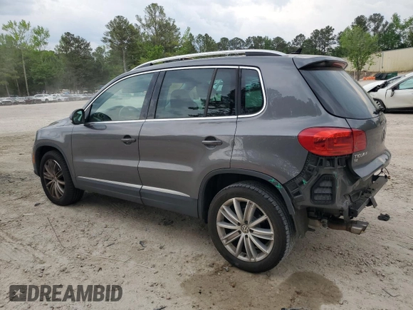 2016 Volkswagen Tiguan SEL with VIN WVGAV7AX8GW577338, listed as a Copart auction lot 53916725 with 102,111 mi miles and Salvage Title. Bid and sale history available at DreamBid. Image 2.