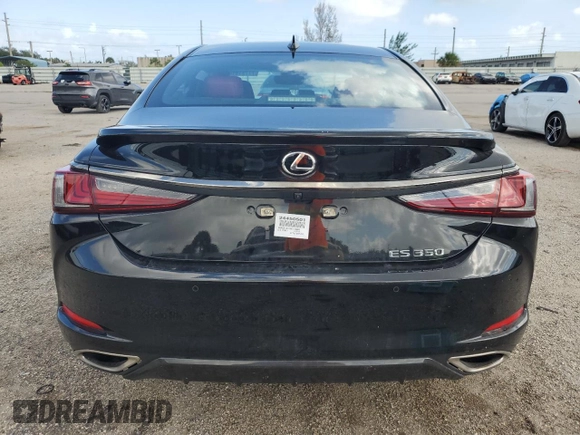 2022 Lexus ES 350 F Sport with VIN 58AGZ1B11NU126002, listed as a Copart auction lot 77731814 with 75,323 mi miles and Non repairable. Bid and sale history available at DreamBid. Image 6.