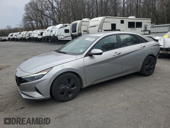 2022 Hyundai Elantra SEL with VIN 5NPLM4AG3NH078755, listed as a Copart auction lot 51120245 with 54,948 mi miles and Salvage Title. Bid and sale history available at DreamBid. Image 1.