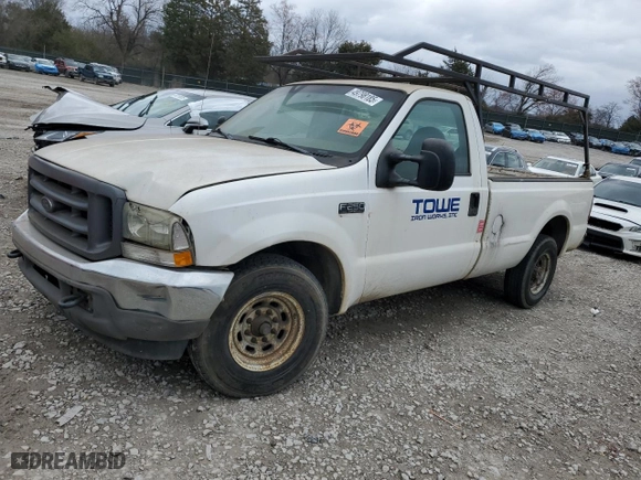 2004 Ford Super Duty F-250 XL with VIN 1FTNF20L84EC69267, listed as a Copart auction lot 49798185 with 285,271 mi miles and Clean Title. Bid and sale history available at carsss.com. Image 1.