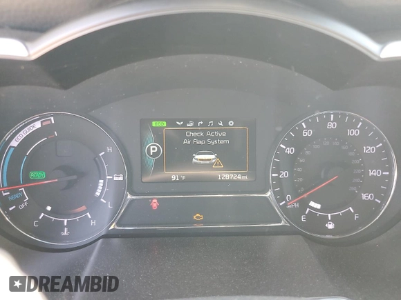 2015 Kia Optima Hybrid EX with VIN KNAGN4AD9F5080125, listed as a Copart auction lot 52400545 with 128,724 mi miles and Salvage Title. Bid and sale history available at carsss.com. Image 9.