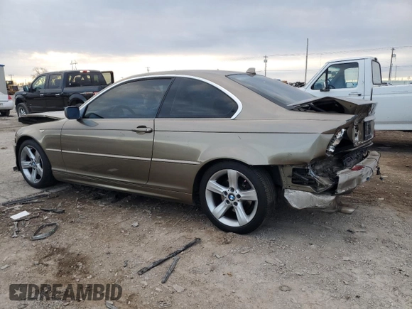 2006 BMW 3 Series 325Ci with VIN WBABD334X6PL09095, listed as a Copart auction lot 88348015 with 126,406 mi miles and Salvage Title. Bid and sale history available at carsss.com. Image 2.