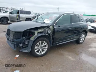 2023 Audi Q3 S line Premium with VIN WA1DECF37P1037177, listed as a IAAI auction lot 42124532 with 45,953 mi miles and . Bid and sale history available at DreamBid. Image 2.