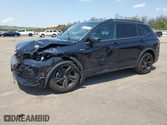 2023 Volkswagen Tiguan SE R-Line Black with VIN 3VV8B7AX3PM141106, listed as a Copart auction lot 62381835 with 18,153 mi miles and Salvage title. Bid and sale history available at DreamBid. Image 1.