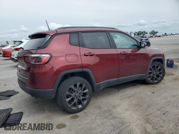 2021 Jeep Compass 80th Anniversary with VIN 3C4NJDEBXMT546477, listed as a Copart auction lot 58854585 with 57,376 mi miles and Non repairable. Bid and sale history available at DreamBid. Image 3.