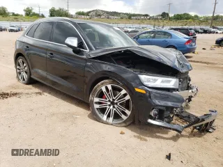 2018 Audi SQ5 Prestige with VIN WA1C4AFY3J2154299, listed as a Copart auction lot 58301164 with 74,770 mi miles and Salvage Title. Bid and sale history available at DreamBid. Image 4.