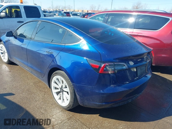 2021 Tesla Model 3 Long Range with VIN 5YJ3E1EB6MF990089, listed as a IAAI auction lot 41607316 with 25,223 mi miles and . Bid and sale history available at DreamBid. Image 3.