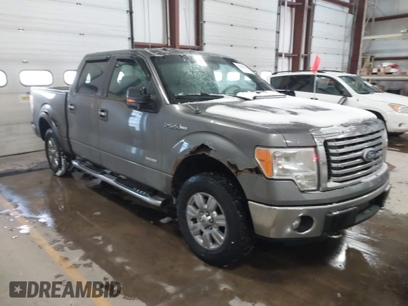 2011 Ford F-150 XLT with VIN 1FTFW1ET4BFB50467, listed as a IAAI auction lot 41608114 with 201,858 mi miles. Bid and sale history available at carsss.com. Image 1.