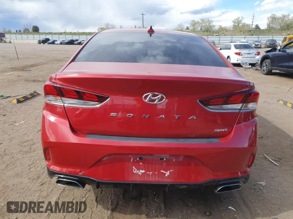 2018 Hyundai Sonata SEL z VIN 5NPE34AF1JH707992, wystawiony jako Copart lot #55262005 z przebiegiem 56 431 mil mil oraz Szkoda całkowita • Salvage title. Historia ofert i sprzedaży dostępna na DreamBid. Obrazek 6.