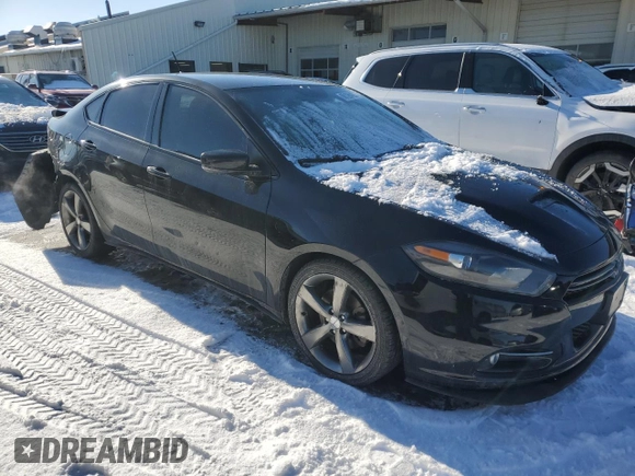2016 Dodge Dart GT with VIN 1C3CDFEB2GD584973, listed as a Copart auction lot 88126425 with 100,430 mi miles and Salvage Title. Bid and sale history available at DreamBid. Image 4.