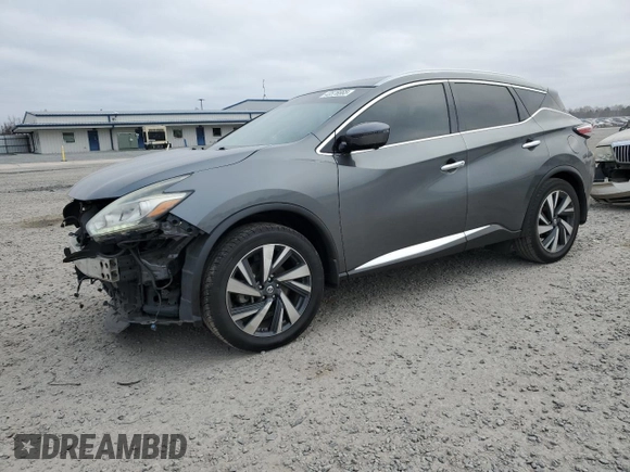 2016 Nissan Murano S with VIN 5N1AZ2MGXGN118059, listed as a Copart auction lot 43578865 with 175,921 mi miles and Salvage Title. Bid and sale history available at carsss.com. Image 1.