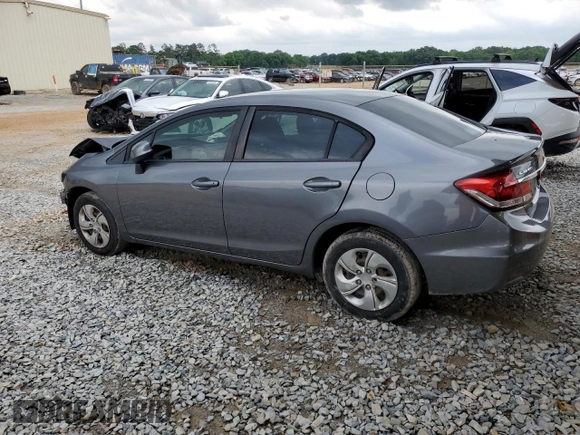 2013 Honda Civic LX with VIN 19XFB2F56DE280653, listed as a Copart auction lot 54537685 with 159,961 mi miles and Salvage title. Bid and sale history available at DreamBid. Image 2.