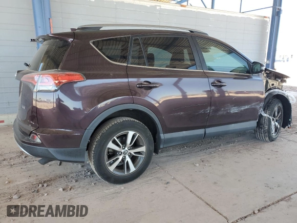 2018 Toyota RAV4 XLE with VIN 2T3WFREV4JW501665, listed as a Copart auction lot 58071805 with 47,777 mi miles and Salvage title. Bid and sale history available at DreamBid. Image 3.
