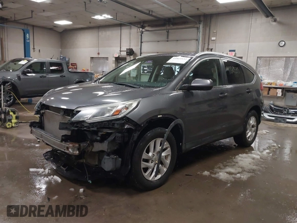 2015 Honda CR-V EX-L with VIN 2HKRM4H75FH604059, listed as a IAAI auction lot 41869535 with 131,848 mi miles. Bid and sale history available at carsss.com. Image 2.