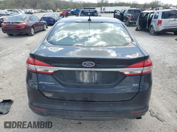 2017 Ford Fusion SE with VIN 3FA6P0H71HR322123, listed as a Copart auction lot 52560725 with 147,225 mi miles and Salvage title. Bid and sale history available at DreamBid. Image 6.