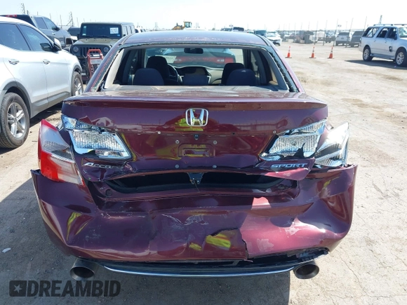 2013 Honda Accord Sport with VIN 1HGCR2F53DA198298, listed as a IAAI auction lot 41956887 with 215,669 mi miles and . Bid and sale history available at DreamBid. Image 6.