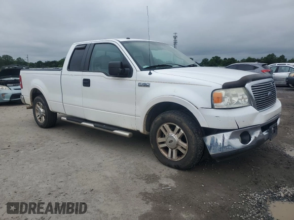 2007 Ford F-150 XL with VIN 1FTPX12V97NA56296, listed as a Copart auction lot 58709345 with 172,989 mi miles and Salvage title. Bid and sale history available at DreamBid. Image 4.