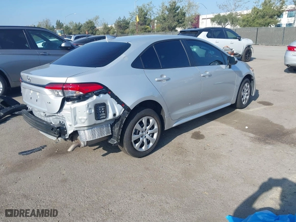 2024 Toyota Corolla LE with VIN 5YFB4MDE9RP199000, listed as a IAAI auction lot 41878174 with 10,410 mi miles. Bid and sale history available at carsss.com. Image 4.