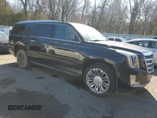 2015 Cadillac Escalade ESV Platinum z VIN 1GYS4UKJ6FR736207, wystawiony jako Copart lot #47637885 z przebiegiem 95 629 mil mil oraz Szkoda całkowita • Salvage title. Historia ofert i sprzedaży dostępna na DreamBid. Obrazek 4.