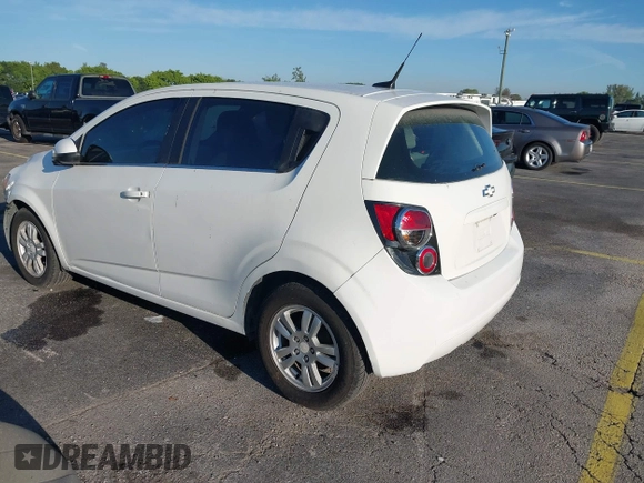 2014 Chevrolet Sonic LT with VIN 1G1JC6SH8E4130375, listed as a IAAI auction lot 41672713 with 167,012 mi miles. Bid and sale history available at carsss.com. Image 3.
