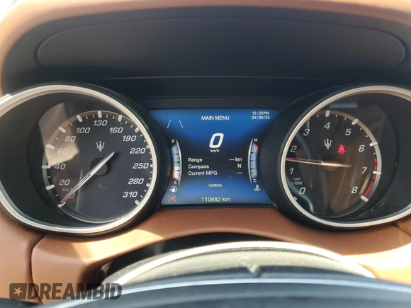 2019 Maserati Levante GranLusso z VIN ZN661XUL3KX316909, wystawiony jako Copart lot #54320185 z przebiegiem 110 882 mil mil oraz Tytuł czysty. Historia ofert i sprzedaży dostępna na DreamBid. Obrazek 9.