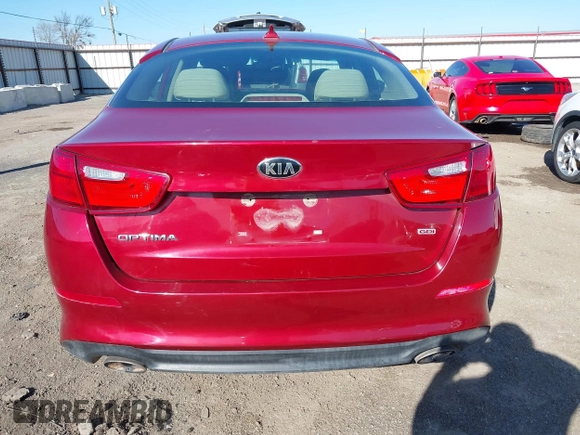 2014 Kia Optima LX with VIN 5XXGM4A72EG272724, listed as a IAAI auction lot 41828285 with 136,996 mi miles. Bid and sale history available at carsss.com. Image 17.