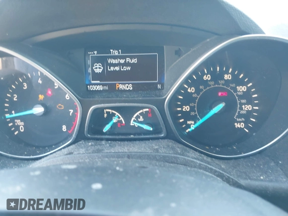 2017 Ford Escape SE with VIN 1FMCU0G97HUB49124, listed as a IAAI auction lot 41775132 with 103,069 mi miles. Bid and sale history available at carsss.com. Image 7.