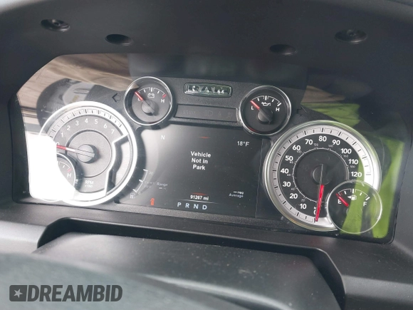2018 Ram 1500 Big Horn with VIN 3C6RR7LT5JG135653, listed as a IAAI auction lot 41626601 with 91,267 mi miles. Bid and sale history available at carsss.com. Image 7.