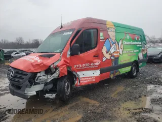 2024 Mercedes-Benz Sprinter with VIN W1Y4KDHY0RT167205, listed as a Copart auction lot 83972734 with 16,438 mi miles and Salvage Title. Bid and sale history available at DreamBid. Image 1.