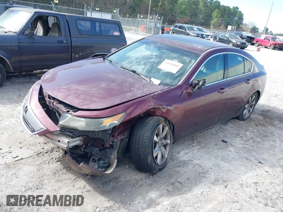 2012 Acura TL Tech Auto with VIN 19UUA8F52CA021691, listed as a IAAI auction lot 41698400 with 1 mi miles. Bid and sale history available at carsss.com. Image 17.