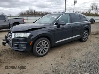2019 Audi Q7 Premium Plus with VIN WA1LAAF71KD029825, listed as a Copart auction lot 47693235 with 69,653 mi miles and Salvage Title. Bid and sale history available at carsss.com. Image 1.