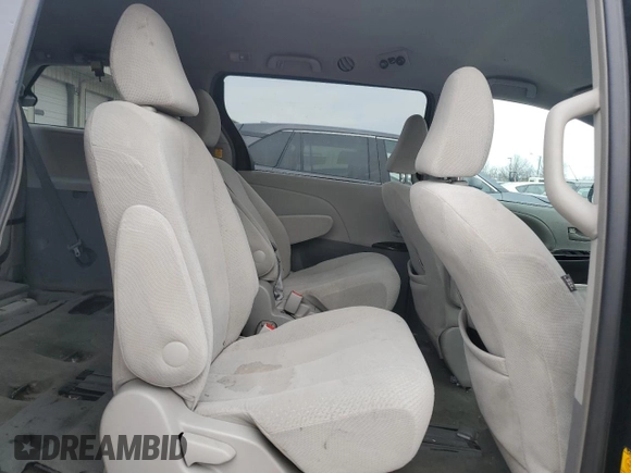 2012 Toyota Sienna with VIN 5TDKA3DC5CS013775, listed as a Copart auction lot 46312695 with 218,890 mi miles and Salvage Title. Bid and sale history available at DreamBid. Image 11.