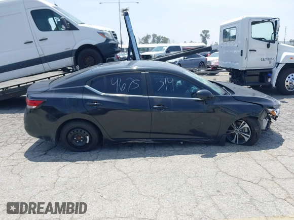 2020 Nissan Sentra SV with VIN 3N1AB8CV2LY220192, listed as a IAAI auction lot 41931721 with 37,621 mi miles. Bid and sale history available at carsss.com. Image 14.
