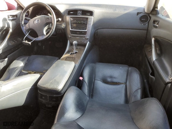 2009 Lexus IS 250 with VIN JTHBK262995106789, listed as a Copart auction lot 47477595 with 163,954 mi miles and Salvage Title. Bid and sale history available at carsss.com. Image 8.