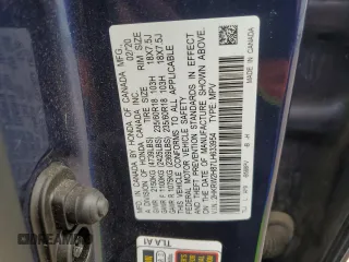 2020 Honda CR-V EX-L with VIN 2HKRW2H87LH633954, listed as a Copart auction lot 62471655 with 79,327 mi miles and Salvage title. Bid and sale history available at DreamBid. Image 14.