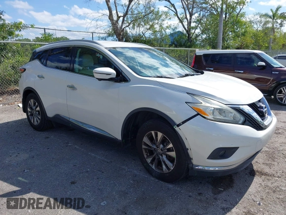 2016 Nissan Murano S with VIN 5N1AZ2MG2GN144123, listed as a IAAI auction lot 42041165 with 60,854 mi miles and . Bid and sale history available at carsss.com. Image 1.