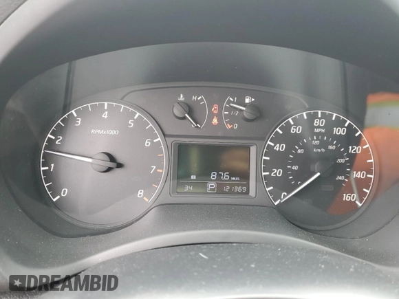 2017 Nissan Sentra S with VIN 3N1AB7AP8HY338639, listed as a Copart auction lot 53784335 with 121,369 mi miles and Salvage Title. Bid and sale history available at DreamBid. Image 9.