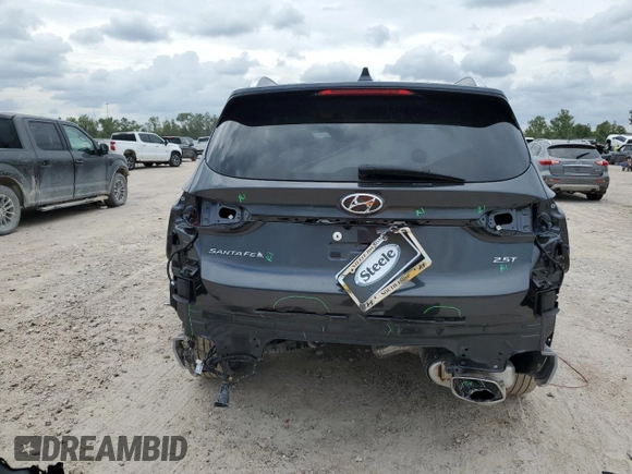 2022 Hyundai Santa Fe Limited with VIN 5NMS44AL6NH457996, listed as a Copart auction lot 70285674 with 9,021 mi miles and Salvage Title. Bid and sale history available at carsss.com. Image 6.